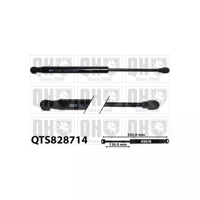 Vérin, capot-moteur QUINTON HAZELL QTS828714