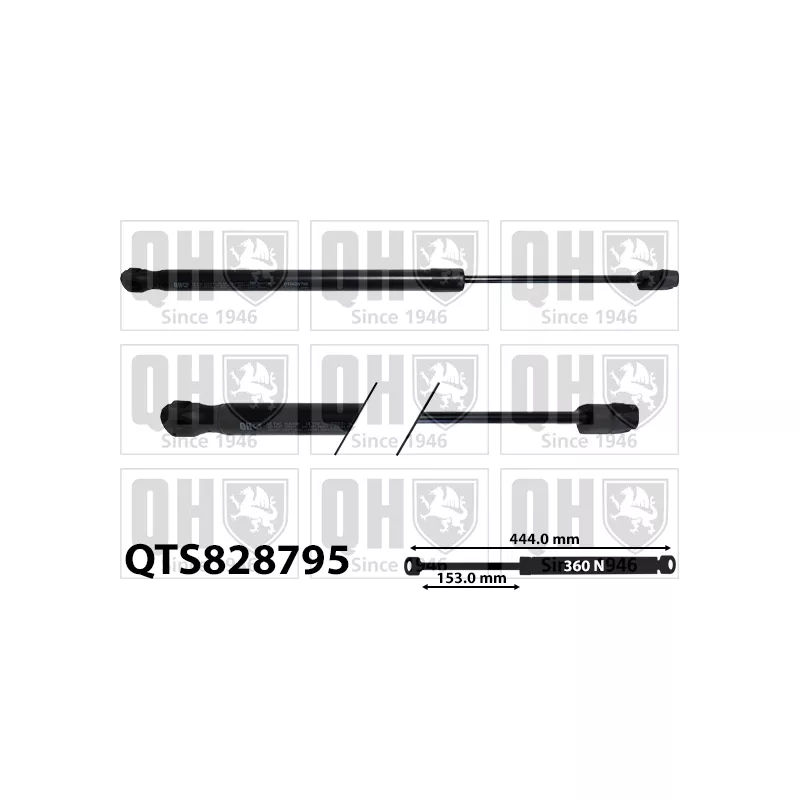 Vérin, capot-moteur QUINTON HAZELL QTS828795