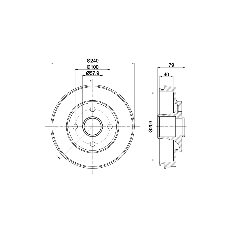 Tambour de frein MINTEX MBD445