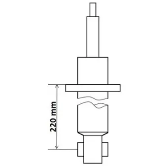Jeu de 2 amortisseurs arrière KYB