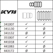 Jeu de 2 amortisseurs arrière KYB 351007 - Visuel 2