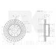 Jeu de 2 disques de frein avant NK 311941 - Visuel 3