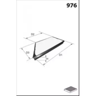 Filtre, air de l'habitacle MECAFILTER EAR7068