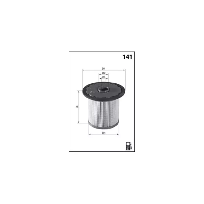 Filtre à carburant MECAFILTER ELG5713