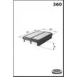 Filtre à air MECAFILTER ELP9640 - Visuel 2