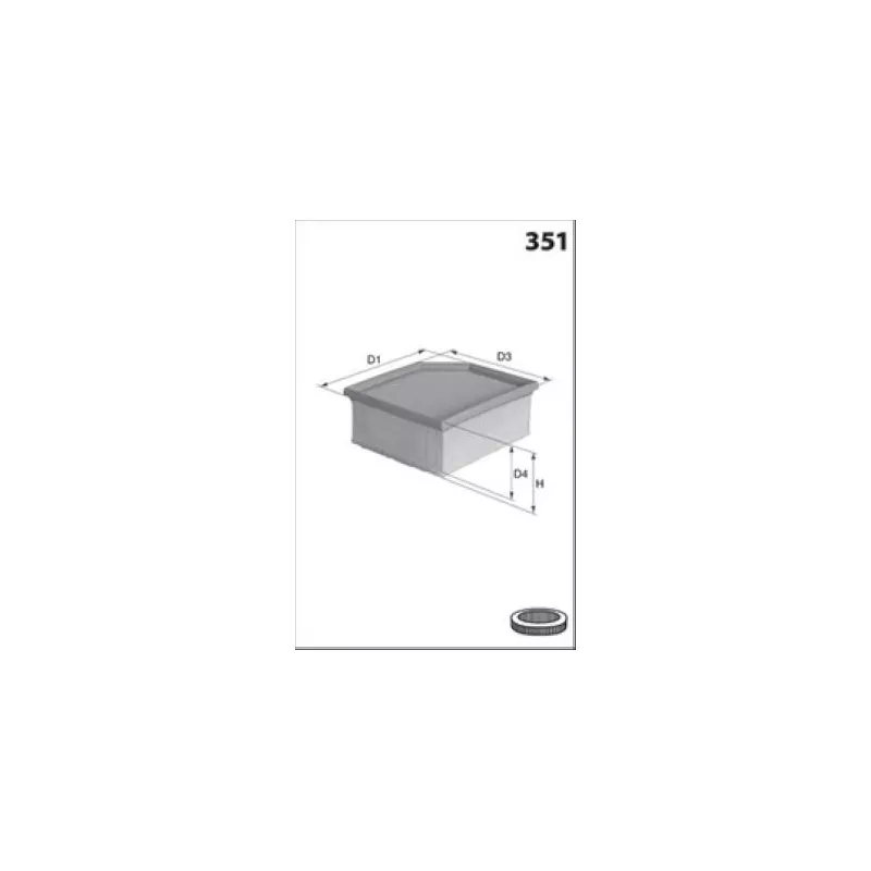 Filtre à air MECAFILTER ELP9670