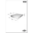 Filtre, air de l'habitacle MECAFILTER ELR7429 - Visuel 2