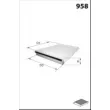 Filtre, air de l'habitacle MECAFILTER ELR7431 - Visuel 2