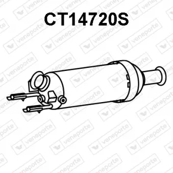 Filtre à particules / à suie, échappement VENEPORTE CT14720S