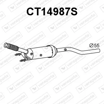 Filtre à particules / à suie, échappement VENEPORTE CT14987S