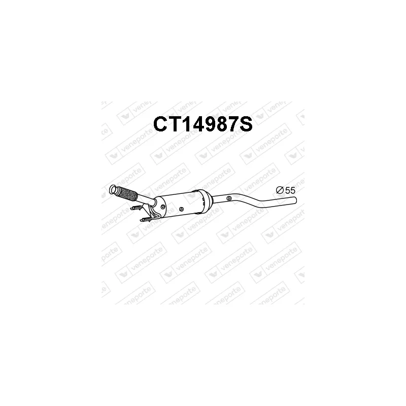 Filtre à particules / à suie, échappement VENEPORTE CT14987S