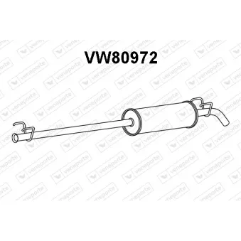 Silencieux arrière VENEPORTE VW80972
