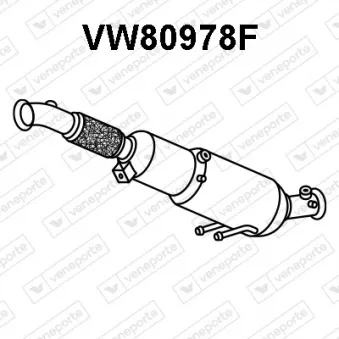 Filtre à particules / à suie, échappement VENEPORTE VW80978F