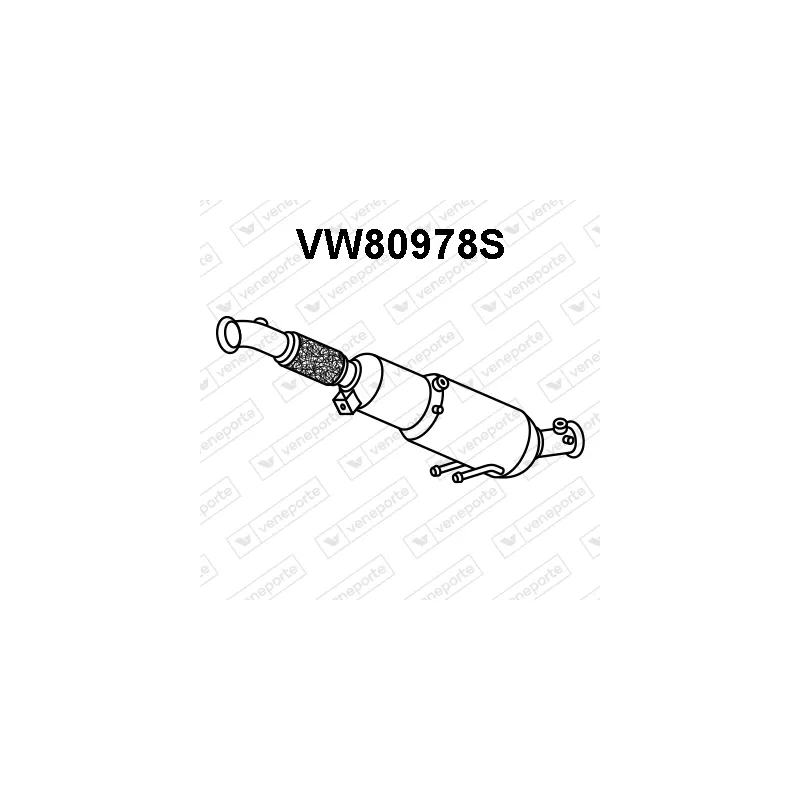 Filtre à particules / à suie, échappement VENEPORTE VW80978S