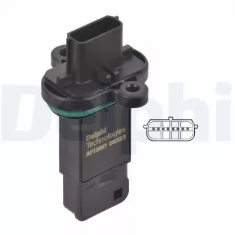 Débitmètre de masse d'air DELPHI AF10657-12B1