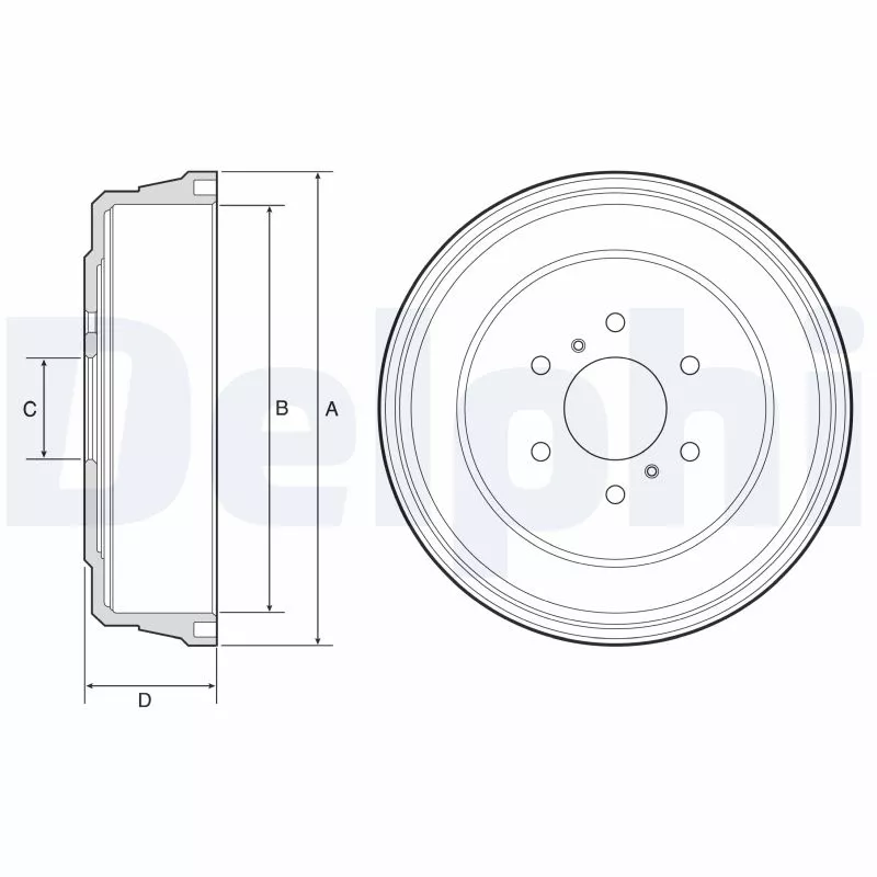 Tambour de frein DELPHI BF641