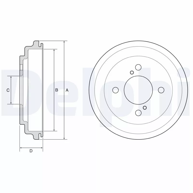 Tambour de frein DELPHI BF646