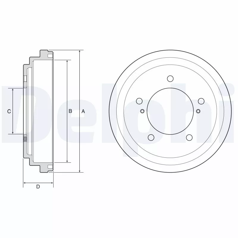 Tambour de frein DELPHI BF647