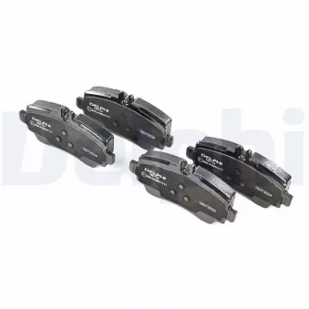 Jeu de 4 plaquettes de frein avant DELPHI
