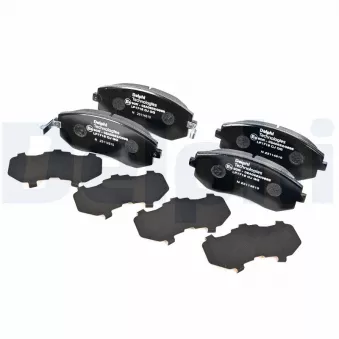 Jeu de 4 plaquettes de frein avant DELPHI LP1718