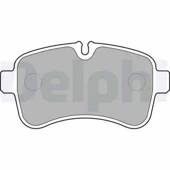 Jeu de 4 plaquettes de frein arrière DELPHI LP2040