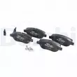 Jeu de 4 plaquettes de frein avant DELPHI LP2240 - Visuel 1