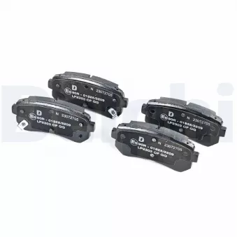Jeu de 4 plaquettes de frein arrière DELPHI LP2303