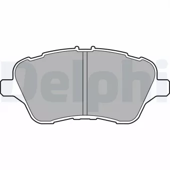 Jeu de 4 plaquettes de frein avant DELPHI LP2474