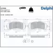 Jeu de 4 plaquettes de frein avant DELPHI LP2506 - Visuel 1