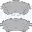 Jeu de 4 plaquettes de frein avant DELPHI LP2691 - Visuel 1