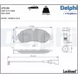 Jeu de 4 plaquettes de frein avant DELPHI LP3136 - Visuel 1
