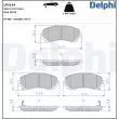 Jeu de 4 plaquettes de frein avant DELPHI LP3144 - Visuel 1