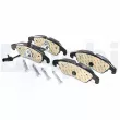 Jeu de 4 plaquettes de frein avant DELPHI LP3152 - Visuel 1