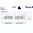 Jeu de 4 plaquettes de frein arrière DELPHI LP3153 - Visuel 1
