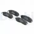 Jeu de 4 plaquettes de frein avant DELPHI LP3245 - Visuel 3