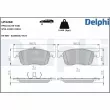 Jeu de 4 plaquettes de frein avant DELPHI LP3260 - Visuel 1
