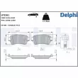 Jeu de 4 plaquettes de frein arrière DELPHI LP3261 - Visuel 1