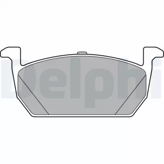 Jeu de 4 plaquettes de frein avant DELPHI LP3287