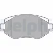 Jeu de 4 plaquettes de frein avant DELPHI LP3306 - Visuel 1