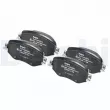 Jeu de 4 plaquettes de frein avant DELPHI LP3306 - Visuel 3
