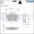 Jeu de 4 plaquettes de frein arrière DELPHI LP3346 - Visuel 1