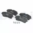 Jeu de 4 plaquettes de frein avant DELPHI LP3395 - Visuel 3