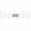 Jeu de 4 plaquettes de frein arrière DELPHI LP3576 - Visuel 1