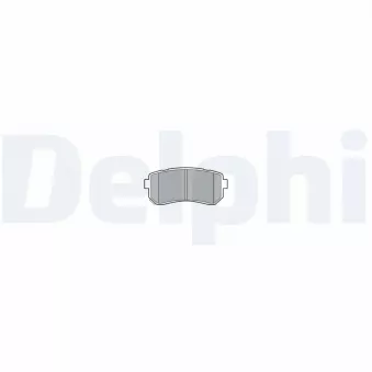 Jeu de 4 plaquettes de frein arrière DELPHI LP3576