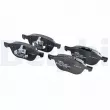 Jeu de 4 plaquettes de frein avant DELPHI LP3650 - Visuel 1