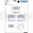 Jeu de 4 plaquettes de frein arrière DELPHI LP5000EV - Visuel 1