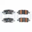 Jeu de 4 plaquettes de frein arrière DELPHI LP5000EV - Visuel 2