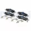Jeu de 4 plaquettes de frein avant DELPHI LP5002EV - Visuel 3