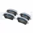 Jeu de 4 plaquettes de frein avant DELPHI LP5005EV - Visuel 3