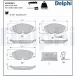Jeu de 4 plaquettes de frein avant DELPHI LP5006EV - Visuel 1